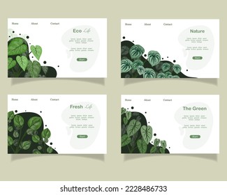 deja un vector de diseño de fondo para ecología