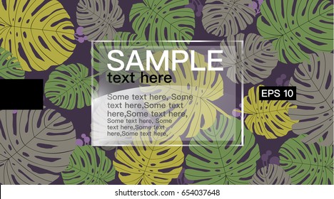 Leaves banner vector