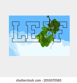 
LEAVES BECOME A VIEW WITH A CLOUDS BACKGROUND