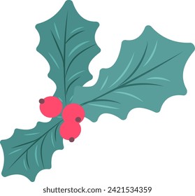Hojas Con Ilustración Vectorial De Berries