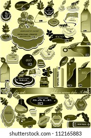 Leaves. The big set of labels in various styles. Autumn. EPS10