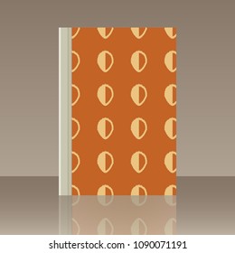 Leaves and Book. Realistic image of the object with reflection