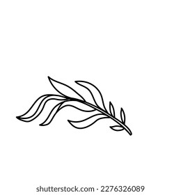 Deja el vector de arte de la línea de bifurcación.