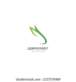 leaves with bunny concept design

