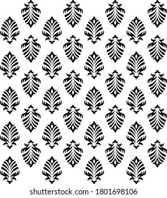 leaves buti pattern for fabric print and wall print or texture background