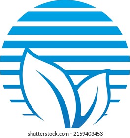 leaves with circle or rounded background fading