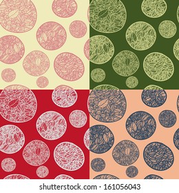 Leaves in circle set