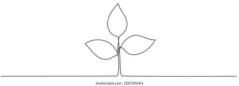 Deja el dibujo continuo de líneas. Dibujo vectorial aislado en blanco.