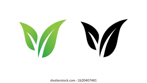 Leaves Creative Unique Icon And Logo Design, It's Health Care And Natural Icon.