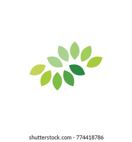 leaves cycle gradation symbol vector