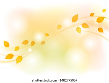 Leaves dancing in the autumn wind