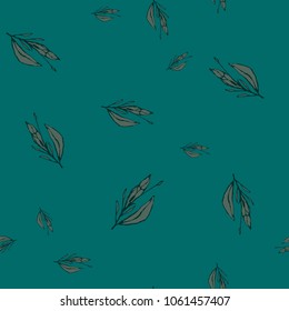 leaves, dark background, suitable for packing or holiday decoration