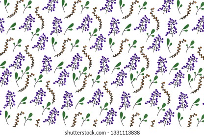 leaves decoration card white background, illustration - vector 
