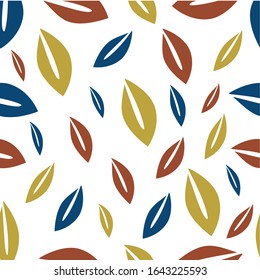 leaves decorative vector ornament element floral nature spring white plant art yellow blue element orange