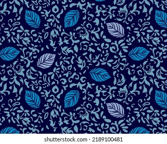 Leaves design decorative hand drawing pattern