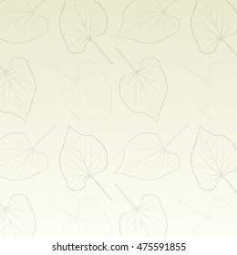 Leaves detailed vintage pattern vector abstract background