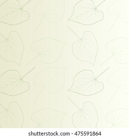 Leaves detailed vintage pattern vector abstract background