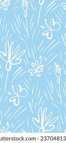 hojas doodle Diseño de tela de diseño sin soldadura escandinavo impresión monocromo moderno textura