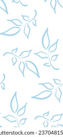 hojas doodle Diseño de tela de diseño sin soldadura escandinavo impresión monocromo moderno textura