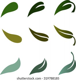 Leaves for eco design.