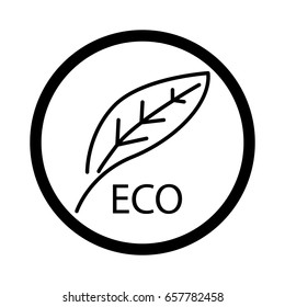 leaves eco icon