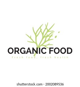 Deja el vector de diseño cuadrado del logotipo ecológico. Jardín natural orgánico