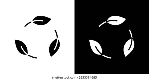 Leaves eco recycle icon Vector scalable graphics