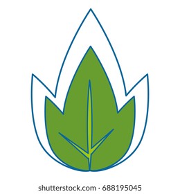 Leaves eco symbol