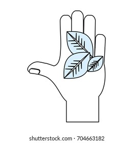 Leaves eco symbol