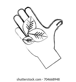 Leaves eco symbol