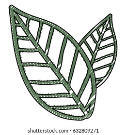 Leaves ecology symbol