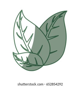 Leaves ecology symbol