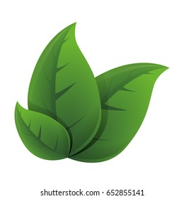 Leaves ecology symbol