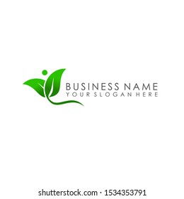 leaves Energy logo design vector, eco energy logo 