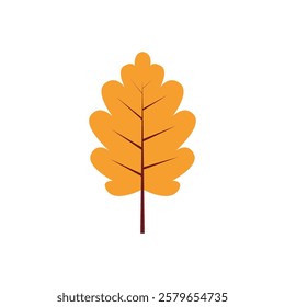leaves fall autumn icon vector design flat style