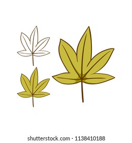leaves fallen autumn design