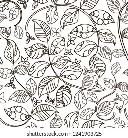 leaves fantasy pattern