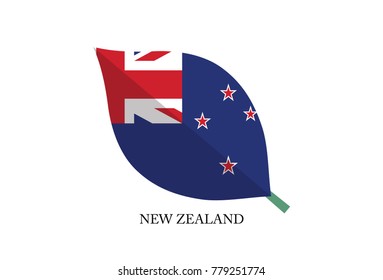 Leaves Flag vector – New Zealand flag