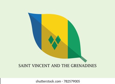 Leaves Flag vector – Saint Vincent and the Grenadines flag