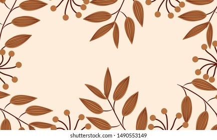 Leaves floral pattern for wallpaper