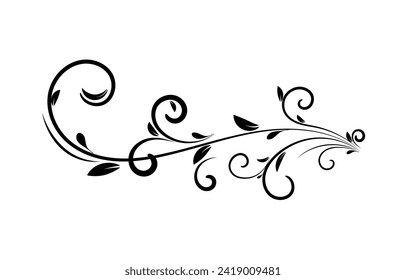 deja diseño de elementos de ornamento vectorial floral.