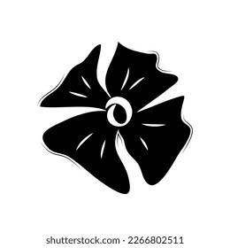 Leaves flower flat icon. Single high quality outline symbol for web design or mobile app. Leaves thin line signs for design logo, visit card, etc.