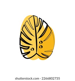 Leaves flower flat icon. Single high quality outline symbol for web design or mobile app. Leaves thin line signs for design logo, visit card, etc.