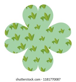 Leaves flower shape