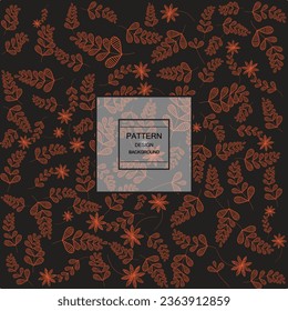 leaves and flowers vector illustration