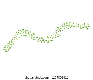 leaves fly logo design icon