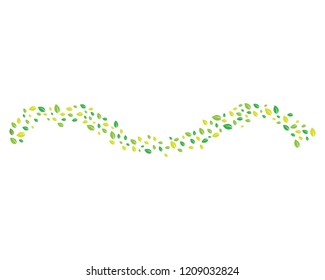 leaves fly logo design icon