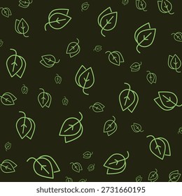 Leaves foliage attractive element trendy design vector Illustration colorful background.eps