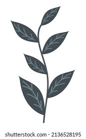 deja el icono foliage aislado plano