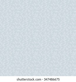 Leaves. Foliage light blue background. Floral seamless pattern.